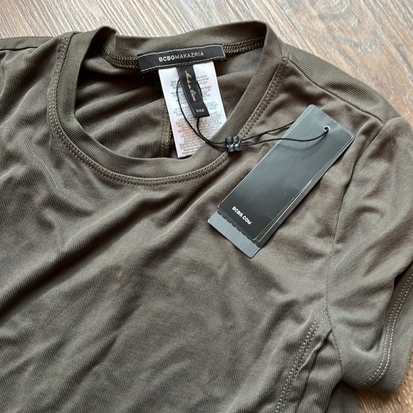 BCBG olive sleeve shirt size XXS - Picture 2 of 3